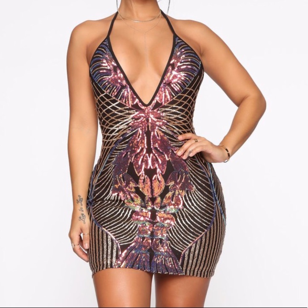 Sequin Mini Dress